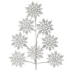 ArtFir Vianočná vetvička 22 | strieborná 75 cm