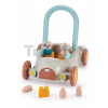 Chodítko auto Baby Walker BB Abrick Écoiffier s úložným priestorom a kockami 17 dielov od 12 mes