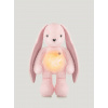 Šumiaci zajačik s lampičkou a senzorom spánku Ružový Mechanizmus 5v1