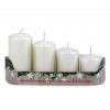 Adventné sviečky zostupné krémová najsvetl 1sada