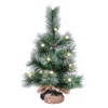 Solight vianočný stromček 45cm, 15LED, 3x AA, časovač IP44 1V238
