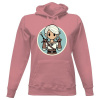 Dámska mikina s kapucňou s potlačou Cirilla z Cintry dámské Pastelově růžová XL