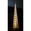 Vianočné osvetlenie - Vedený vianočný stromček pyramída stojaca 60 cm biely Lightzone (Vianočné osvetlenie - Vedený vianočný stromček pyramída stojaca 60 cm biely Lightzone)
