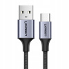 Kábel Ugreen USB - USB typ C 0,25 m čierny