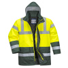 PORTWEST Bunda Contrast Traffic S466 Hi-Vis, zateplená, nepromokavá, reflexní POR-S466YGRXXXL 3XL Žlutá/zelená
