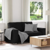 vidaXL Loveseat Sofa Čierna 120 cm Umelá koža - Čierna - 261881-278514