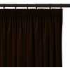 ZÁVES VELVET WELÚR 140x250 NA PÁSKE HNEDÝ ZATMAVOVACÍ DO OBÝVAČKY IZBY