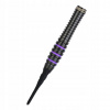 One80 Raise B - Black - Purple Rings - 17g