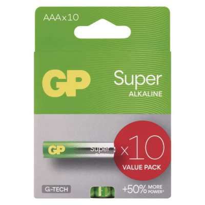 GP Alkalická baterie SUPER AAA (LR03)- 10ks 1013121001 GP Batteries