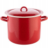 Hrniec, kastrol - Hrniec Smalt pre vývar Red 23cm 8L Indukcia (Hrniec, kastrol - Hrniec Smalt pre vývar Red 23cm 8L Indukcia)