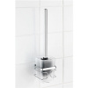 Wenko WC kefa bez vrtania Premium kovovo lesklá 38 x 9 x 10 cm