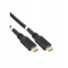 PremiumCord HDMI High Speed with Ether.4K@60Hz kabel se zesilovačem,30m, 3x stínění, M/M, zlacené konektory (kphdm2r30)
