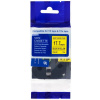 PRINTLINE kompatibilní páska s Brother HSe-641, 18mm, černý tisk/ žlutý podklad, bužírka PLTB176