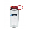 Turistická fľaša Nalgene Sustain Wide Mouth 16 oz (500 ml) - clear/red