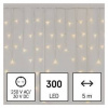 Vianočné osvetlenie EMOS 300 LED cencúle, 5 m, vonkajšia aj vnútorná, teplá biela, ovládač, programy, časovač (D4CW02)