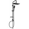 Mexen sprchový set X54 s hornou hlavicou 30x19 cm, čierna, 798545491-71