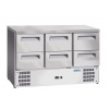 Chladiaci stôl so 6 zásuvkami, Arktic, GN 1/1, 368L, 220-240V/304W, 1365x700x(H)855mm
