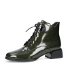Robel dámske kožené členkové čižmy - zelené - 38