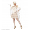 Retro šaty 20 rokov Charleston Beige s (Retro šaty 20 rokov Charleston Beige s)