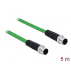 Delock 85920 M12 sieťové káble, prepojovacie káble SF/UTP 5.00 m zelená 1 ks; 85920