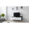 Cama Meble Tv stolík VIGO 140, latte mat/biely lesk