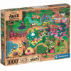 Disney: Alica v krajine zázrakov - Mapa puzzle 1000ks - Clementoni
