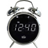 Silva Schneider URW 240 241012 radiobudík, FM, USB, funkce alarmu, chromová černá