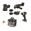 Sada aku nářadí Narex CAMOUFLAGE 19 - CSR 350-3S, CBE 125-3, CPM 3E, Brašna CTP 50