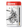 Kores Grafitos set - Trojhranné ceruzky v sade, 12 ceruziek, lakovaný koniec, rôzne tvrdosti (92162)