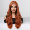 Pravá oranžová parochňa Gloria so sieťkou (lace front)