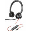 HP Poly Blackwire 3320 Stereo Microsoft Teams Certified USB-C Headset +USB-C/A Adapter Slúchadlá s mikrofónom Kábel Pres hlavu Čierna (8X220AA)