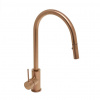 Swiss aqua technologies Dřezová baterie SAT Aurum s vytahovací sprškou, 2 proudy broušená rose gold SATBAUR286BRG