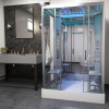 Parná kabína Platinium Twin 1400x900mm Silver Frame