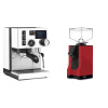 Rancilio Silvia BC PID, white + Eureka Mignon Silenzio, BL ferrari red