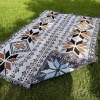 Flamenco Mystique BOHO kockovaná deka, obojstranný prehoz na posteľ so strapcami 130x180cm KOC15WZ1