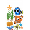 CUKROVÁ TLAČ jedlý obrázok na tortu Cukrová hmota RYBKA NEMO DORY SADA 8