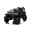 Mamido Mamido Elektrické autíčko OFFROAD čierne 12V Vysoký podvozok, široké sedadlo, Odpružené nápravy, 2,4 GHz Diaľkové ovládanie LED svetlá
