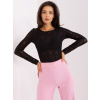 Čierne priesvitné vzorované body LK-BO-509361.50P-black S/M