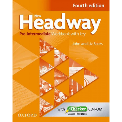 New Headway Fourth Edition Pre-Intermediate Workbook with Key + iChecker CD - John and Liz Soars
