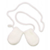 Zimné pletené dojčenské rukavičky - smotana Baby Nellys 8596309003320