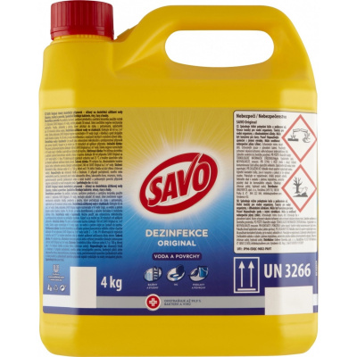SAVO Original dezinfekcia vody a povrchov 4 kg