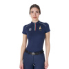 Equestro Dámske tréningové polo tričko X FISE Navy VEĽKOSŤ: S