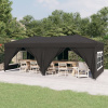 Skladací párty stan s bočnými stenami antracitový 3x6 m-ForU-93544
