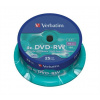 DVD RW disk prepisovateľný, 4,7GB, 4x, 25 ks, cake box, VERBATIM