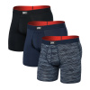 Pánske boxerky Saxx Multi-Sport Mesh Boxer Brief Fly 3Pk Wavelength/Navy/Black Xl