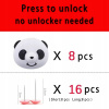 Štýl panda 8 kusov, držiak na prikrývku na prikrývku (Štýl panda 8 kusov, držiak na prikrývku na prikrývku)