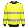 PORTWEST HI-VIS PW379 / Reflexná mikina - HV žltá/čierna 4XL