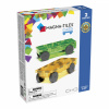 Magna-Tiles Magnetická stavebnica Autá 2 ks Zelená / Žltá