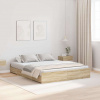 zahrada-XL Rám postele s úložným prostorem dub sonoma 135 x 190 cm 3335319