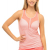 Dámsky top Lucky in Love Patch Me If You Can Blush Net Tank w/Bra - melon - Oranžový, Ružový (L)
